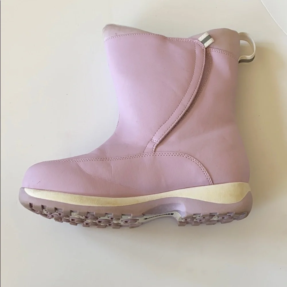 Lands' End pink snow boots